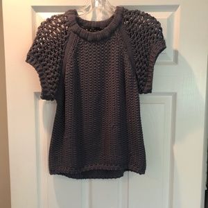 Tibi tube yarn muscle shirt short sleeve sweater
